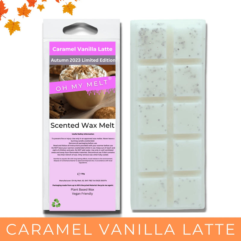 Caramel Vanilla Latte Wax Melt - Oh My Melt