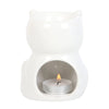 Shiny White Cat Wax Melt Burner - Oh My Melt